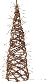 Kültéri karácsonyi dekoráció Világító kúp, 40 x 12cm, 160 LED, meleg fehér, 40 cm