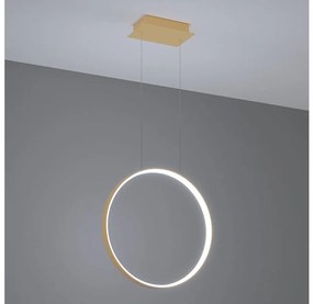 Thoro TH.221 - LED Csillár zsinóron RIO LED/30W/230V CRI95 4000K átm. 55 cm arany