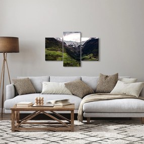 Kép - Völgy a hegyek alatt (90x60 cm)