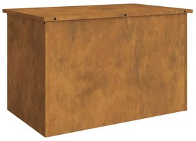 Kültéri Tároló Doboz Barna 80 x 50.5 x 50 cm időjárásálló acél