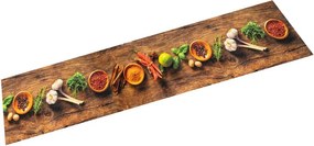 vidaXL mosható fűszermintás bársony konyhaszőnyeg 60x180 cm