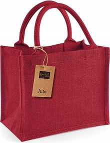 jutazsák piros közepes 26 x 22 x 14 cm juta