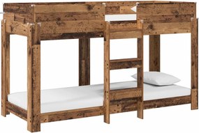 vidaXL Szükidő ágy Öreg fa 75 x 190 cm Faanyag