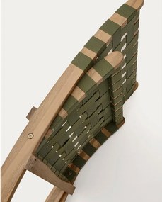 Zöld tömörfa kerti fotel Chabeli – Kave Home