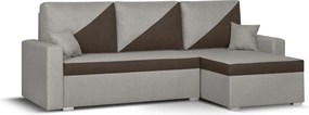 ASTRA2 Kinyitható sarokkanapé Világosbarna/sötétbarna