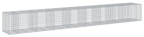 horganyzott vas gabion kosár fedéllel 850 x 100 x 100 cm