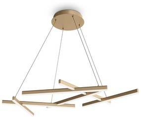 Maytoni MOD016PL-L75MG4K - LED Csillár zsinóron LINE LED/75W/230V arany