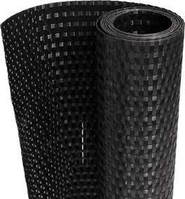 vidaXL fekete polyrattan erkélyparaván 400x100 cm