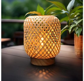Solight WO3107 - LED Dekoratív asztali lámpa BOHO LED/2xAAA rattan