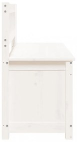 fehér tömör fenyőfa pad 110 x 41 x 76,5 cm