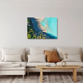 Üveg kép - Kilátás a tóra (70x50 cm)