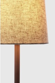 Bézs fém asztali lámpa textil búrával (magasság 60 cm) Assam – Bizzotto