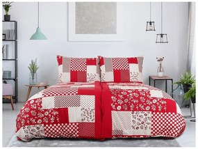 Pamut ágynemű PERISO piros Ágyneműhuzat mérete: 70 x 90 cm | 140 x 200 cm
