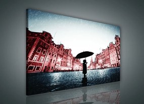 Vászonkép, Esernyő alatt, 100x75 cm méretben