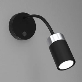 Rugalmas lámpa JOKER1xGU10/8W/230V fekete/matt króm