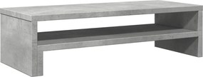 vidaXL betonszürke szerelt fa monitorállvány 54 x 22 x 15 cm