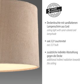 Paul Neuhaus modern mennyezeti lámpa green duro bézs pln14891-39