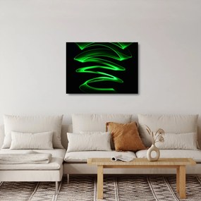 Kép - neonhullámok (üvegen) (70x50 cm)
