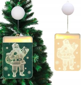 KarĂĄcsonyi AblakdĂsz Ăveg ĂlomĂŒveg Led 3D MikulĂĄs KĂ©toldalas Elemes