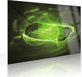 Modern absztrakt kép (üvegen) (70x50 cm)