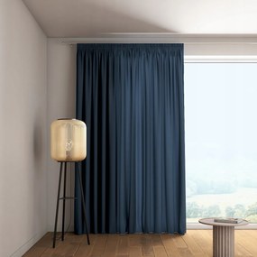 Függöny ráncoló szalaggal 1 db 130x260cm kék árnyalatok