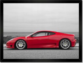 Poszterek keretben 40x30 Piros Ferrarik a tengerparton