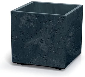 Prosperplast SIERRA SQUARE virágcserép ,beton effekt 38,5 cm antracit