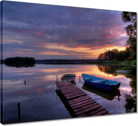 Vászonkép 50x40 Híd a tavon