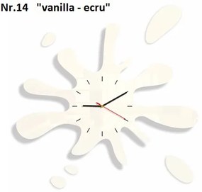 Modern falióra fröccsenő formájú vanília-ecrü