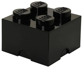 Négyszögletes fekete tárolódoboz - LEGO®