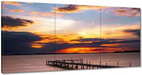 Vászonkép 120x60 Nyugati-tó híd