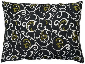 Nem steppelt ORIENT párna 70x90 cm, fekete