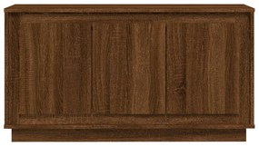 barna tölgyszínű szerelt fa tálalószekrény 102x35x55 cm