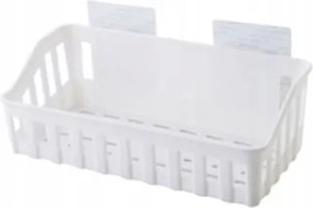 Akasztós polc krémszínű 26x13 cm, öntapadós