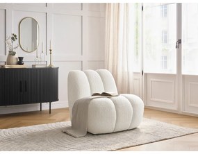 Fehér buklé fotel Janissaire – Bobochic Paris