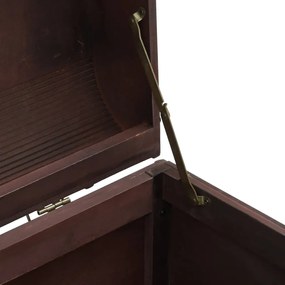 sötétbarna furnérlemez kincsesláda zárakkal 110 x 50 x 39,5 cm