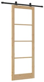 Csúszó Ajtó ORKDAL Barna 83 x 232 cm Fa és fém