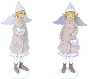2 db-os karácsonyi angyal figura készlet - Ego Dekor