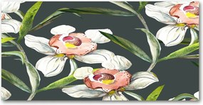 Konyhai panel Virágos mintás 100x50 cm Ragasztó