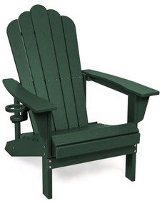 Zöld műanyag kerti fotel Adirondack – Bonami Selection
