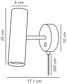 DFTP by Nordlux - Fali spotlámpa MIB 1xGU10/8W/230V fehér