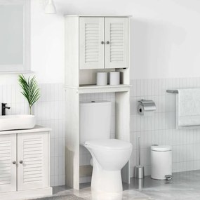 WC Szekrény polcokkal VIGO Fehér 60 x 27 x 161 cm Tömör fenyőfa