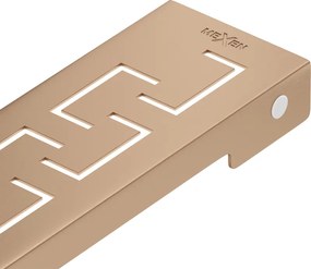 Mexen Flat M15 burkolat a 100 cm-es lineáris lefolyóhoz, kefélt réz - 1C24100