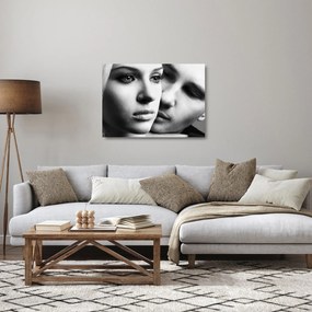Üveg kép - Egy pár portréja (70x50 cm)