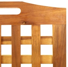 4 paneles tömör akácfa térelválasztó 162x2x115 cm