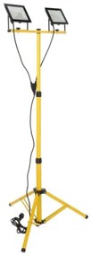 LED Reflektor állvánnyal TIGRA 2xLED/50W/230V 4000K IP54 fekete/sárga