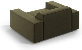 Zöld bársony fotel Jodie – Micadoni Home