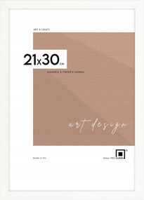 Fehér képkeret 21x30 cm-es méretben