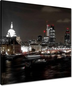 Vászonkép 50x50 Éjszakai kilátás Londonból