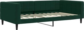 vidaXL sötétzöld bársony kanapéágy keret 100 x 200 cm